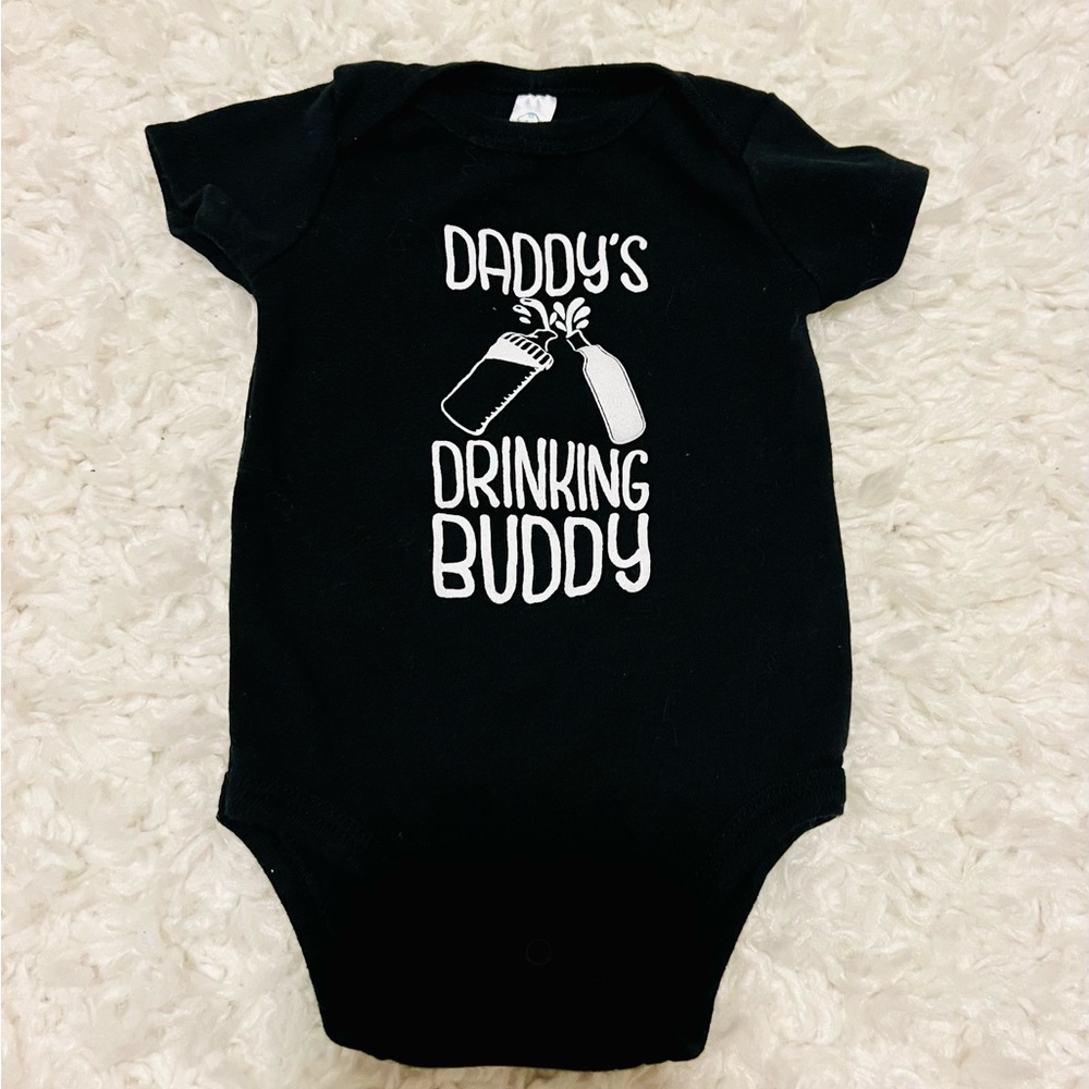 Newborn Onesie Daddy’s drinking buddy NEW!!!